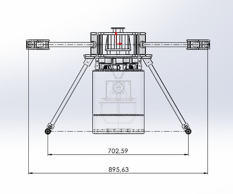 Planta técnica do drone 3